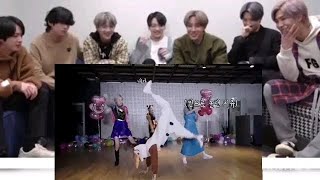 BTS Reaction BLACKPINK -' How You Like That ' Frozen Version