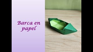 Tutorial: Cómo hacer una 🚣🏻‍♀️ BARCA 🚣🏻‍♀️ en PAPEL