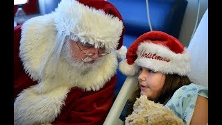 Santa Visits Children's Hospital of Georgia on Christmas Day