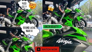 Kawasaki Ninja400😍|Detailed Review💯| Sports Bike😈|Green Beauty🔥|#trending #viral #youtube #yt #ninja