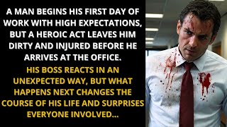 Heroic Act on First Day Leads to Shocking Office Twist