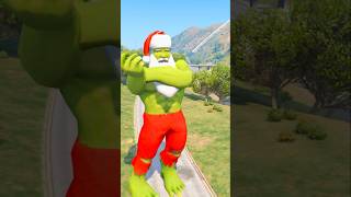 GTA5 : IRON MAN AND SPIDER MAN BEAT HULK #gta5 #shorts