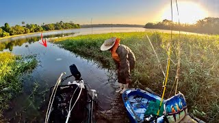 É MUITO PEIXE QUE O DEMIR FICO DOIDO.. Acampamento no Rio Cervo