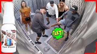 Farting in An Elevator Prank With GilstrapTv and That Brown Nerd