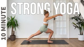 10 MIN STRONG YOGA - full body yoga inspired exercises