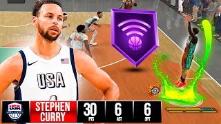 This TEAM USA STEPH CURRY build + 96 3PT is a SNIPER on NBA 2k24! (FULL BUILD REVEAL + REC GAME)