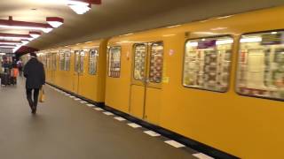 BVG U-Bahn 2557 F76 Großprofil-Baureihe F Halt u.Abfahrt vom Bahnhof Friedrich-Wilhelm-Platz