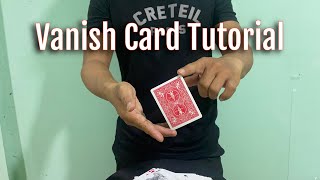 Vanish Card Magic Tutorial