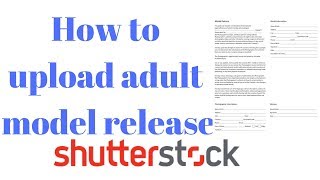 How To Fill Shutterstock Model Release Form | What Is Model Release Form| Hindi