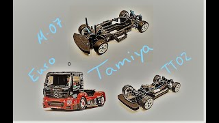 Tamiya m-chassis M07 vs TT02 vs Euro truck thoughts Race at Norcal 2023 July 2 M-chassis for the win