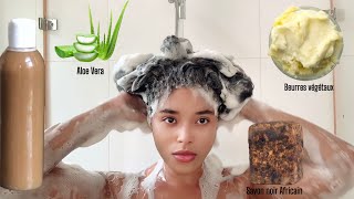 Vos cheveux vont pousser rapidement avec ce shampooing à l’Aloe vera,savon noir et beurres végétales