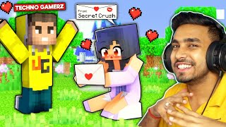 😱 TECHNO GAMERZ HAS A SECRET CRUSH ON HER IN MINECRAFT | Techno Gamerz | Minecraft