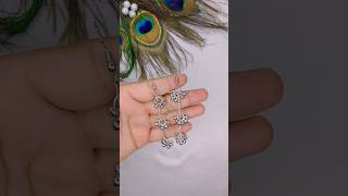 How To Make Earrings With Silver ghungroo💞👀Diy Earrings😍✨#shorts#youtubeshorts#viral#trending#diy