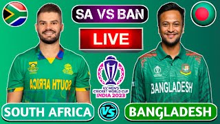 Live SA Vs BAN Match Score | Live Cricket Match Today | SA vs BAN live 1st innings #livescore