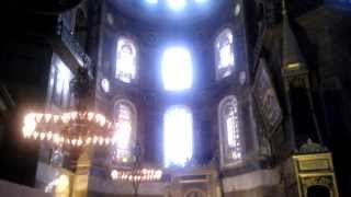 Inside Hagia Sophia, Istanbul, Turkey