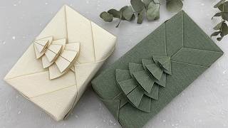 Gift Wrapping｜Christmas Gift Wrapping Ideas + Christmas Tree Origami Tutorial （2023）