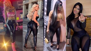 Outfits To Own Any Spot Shiny Leggings VS. Jumpsuits | Top 50 How To Style Curvy Leather Fashion