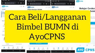 Cara Beli/Langganan Bimbel BUMN di AyoCPNS