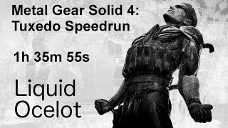 MGS4: 01:35:55 Big Boss Emblem Tuxedo Speedrun Liquid Ocelot