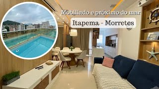 Apartamento mobiliado para venda em Itapema - Morretes | 2 Suítes | Lazer completo com piscina