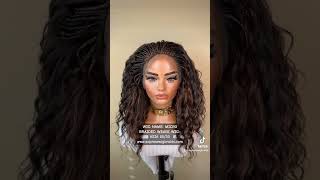 MICRO BRAIDED WEAVE WIG-ASIA 1B/30 #microbraidedwigs #microbraidedwig #microbraidwig #microbraids