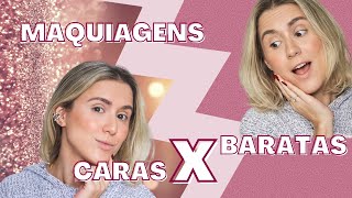 O QUE NINGUÉM TE CONTA SOBRE MAQUIAGEM | Fazendo uma pele completa com makes caras VS. baratas