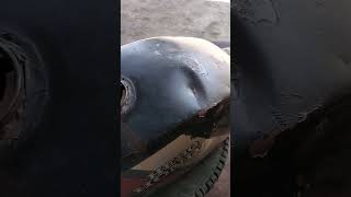 Dent repair | fuel tank dent repair | restoring cd100ss | Grewal customs ludhiana|