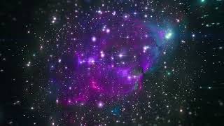 4K Purple Galaxy Space Zoom ║ Motion Background 3D Effect