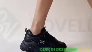 SOVELLA Dulcea Sepatu Sneakers Olahraga Putih Krem Polos Sport Wanita Import