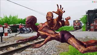 Tàu Hỏa Chở Khách Gặp 2 Xác Sống Trên Đường | Zombie And Train