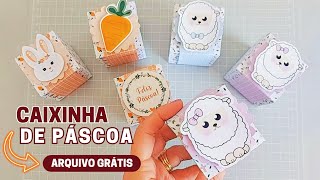 Caixinha para Bombom - Lembrancinha de Páscoa - Arquivo Grátis