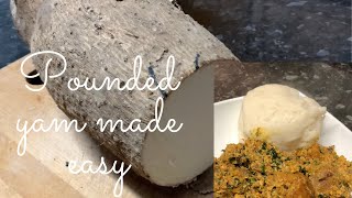 Make Fresh Pounded Yam Without Pounding | Perfect Soft And Smooth Fresh Yam Fufu