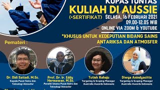 LAPAN PSTA WEBINAR SATELIT#1 - 2021: Kupas Tuntas Kuliah di Aussie