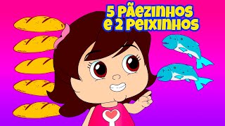 Yasminzinha - 5 Pãezinhos e 2 Peixinhos - Música Gospel Infantil - Desenho - Volume 2