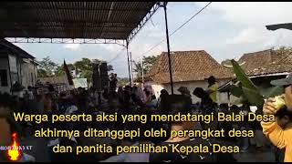 Aksi Demo Warga Ds kembangkuning Boyolali Tuntut Pilkades Dibatalkan(3/12)