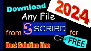 How to Download any file from Scribd for free 2020 Trick