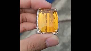 Natural Orangy Yellow Heliodor Beryl None 81.02 carats Passbook SKY lab #beryl #gemstone #permata