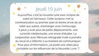 🌟🌙 Horoscope lunaire : jeudi 10 juin 2021