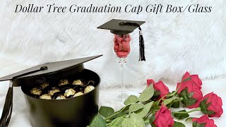 Dollar Tree🌲Graduation 🎓 Cap Gift Box/Glass