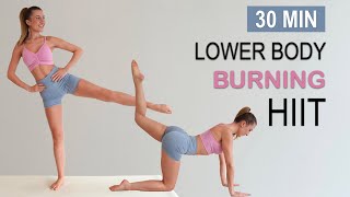 30 Min Lower Body HIIT | Toned Legs, Round Butt + Intense Fat Burn | No Equipment, No Repeat