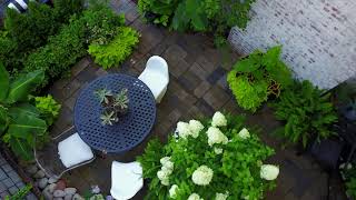 Roger and Chris Backyard English Garden Drone Video