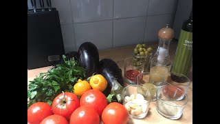 "Zaâlouk" Moroccan Eggplant Salad "زعلوك" (Salade d'Aubergines Marocaine)