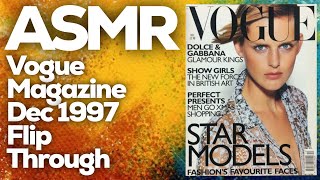 ASMR Page Flipping: Vogue Magazine December 1997, StevenAntonyASMR