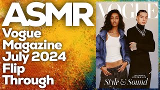 Gentle Whispering ASMR Page Flipping: Exploring the July 2024 Vogue Magazine , StevenAntonyASMR