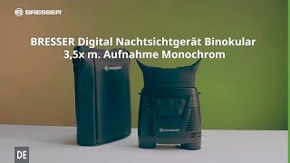 BRESSER Digital Nachtsichtgerät Binokular 3,5x m. Aufnahme