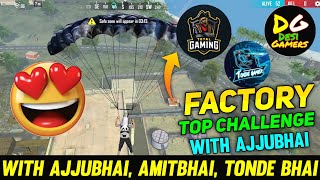 Factory Top Fist Fight Challenge😍 With Ajjubhai😱 Amitbhai, Tonde Gamer ❤️|| Epic Funny 😂 Moment