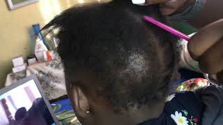 4c hair | styling my daughters hair