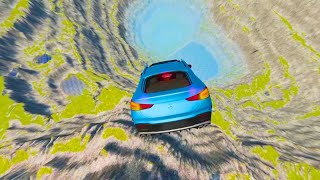 Cars vs Leap of Death Realistic Crashes BeamNG drive #171 | BeamNG