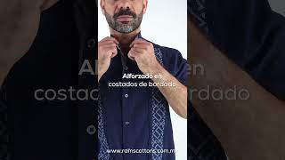 #Camisa #guayabera #bordado #puntodecruz #fashion #style #new #camisamasculina  -Rams Cottons