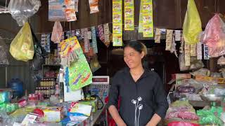 Vegetable stall in Krasaing village,​Tboung khmom province